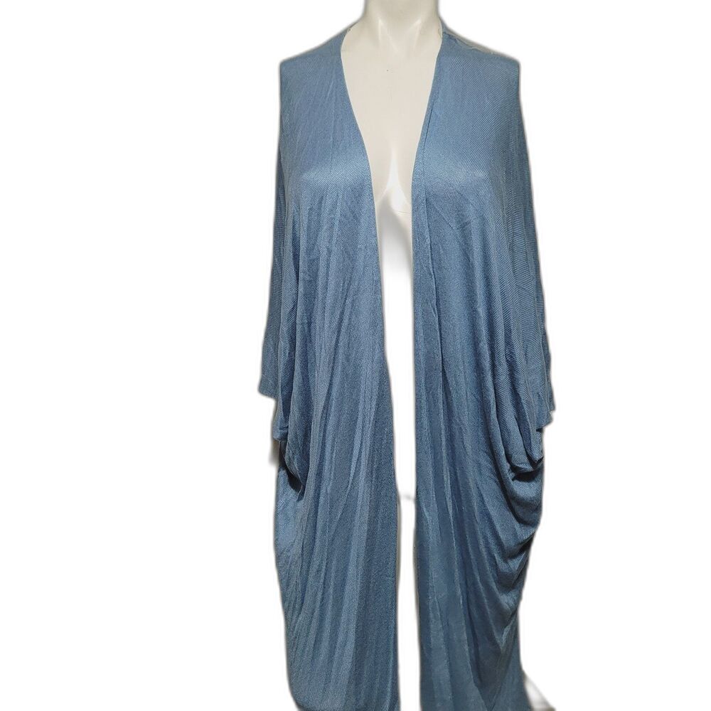 New Katie & Kelly One size Cardigan open front sheer stretch flowy 3/4 sleeve